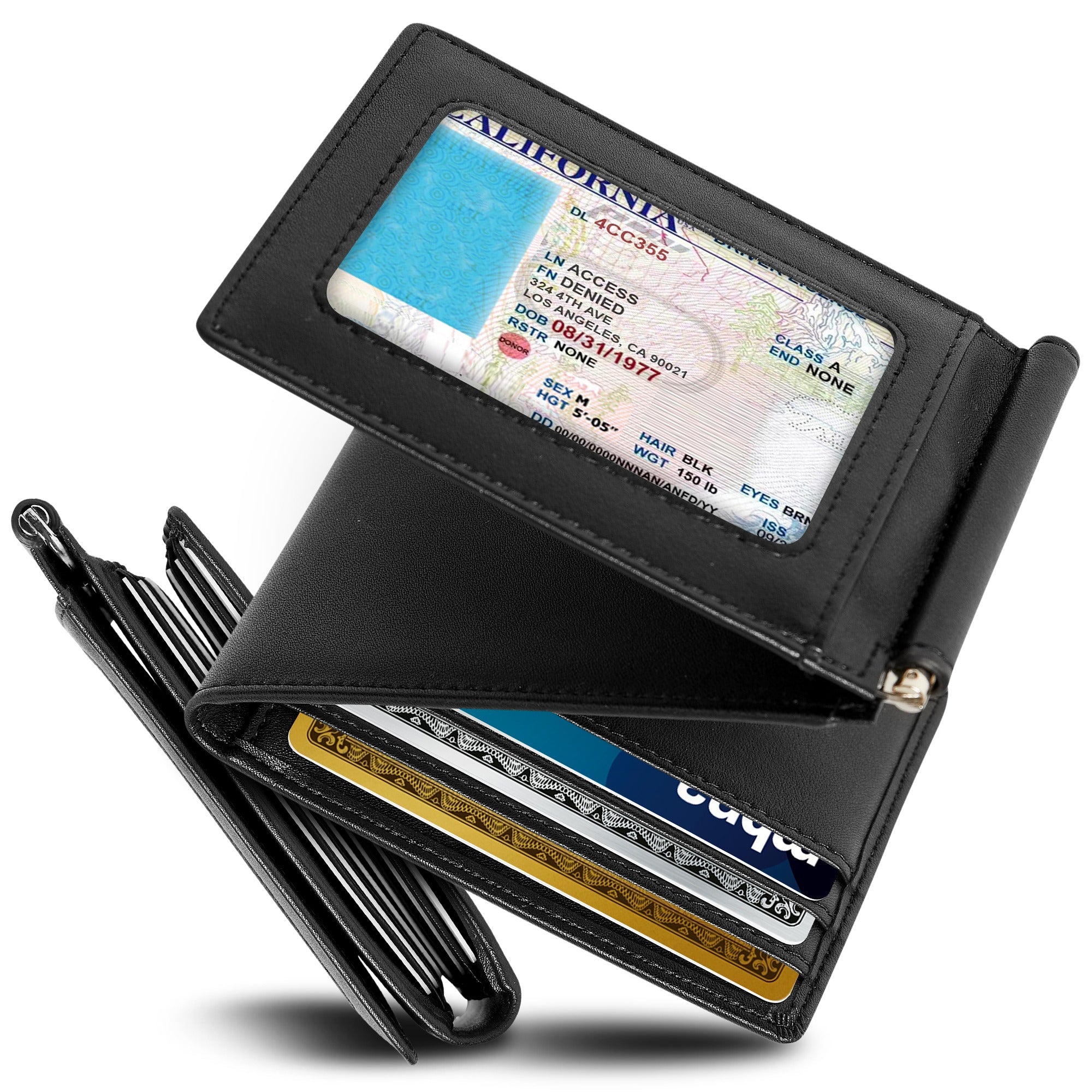 Trifold Wallet With Removable Money Clip - P's One-Stop Shop 