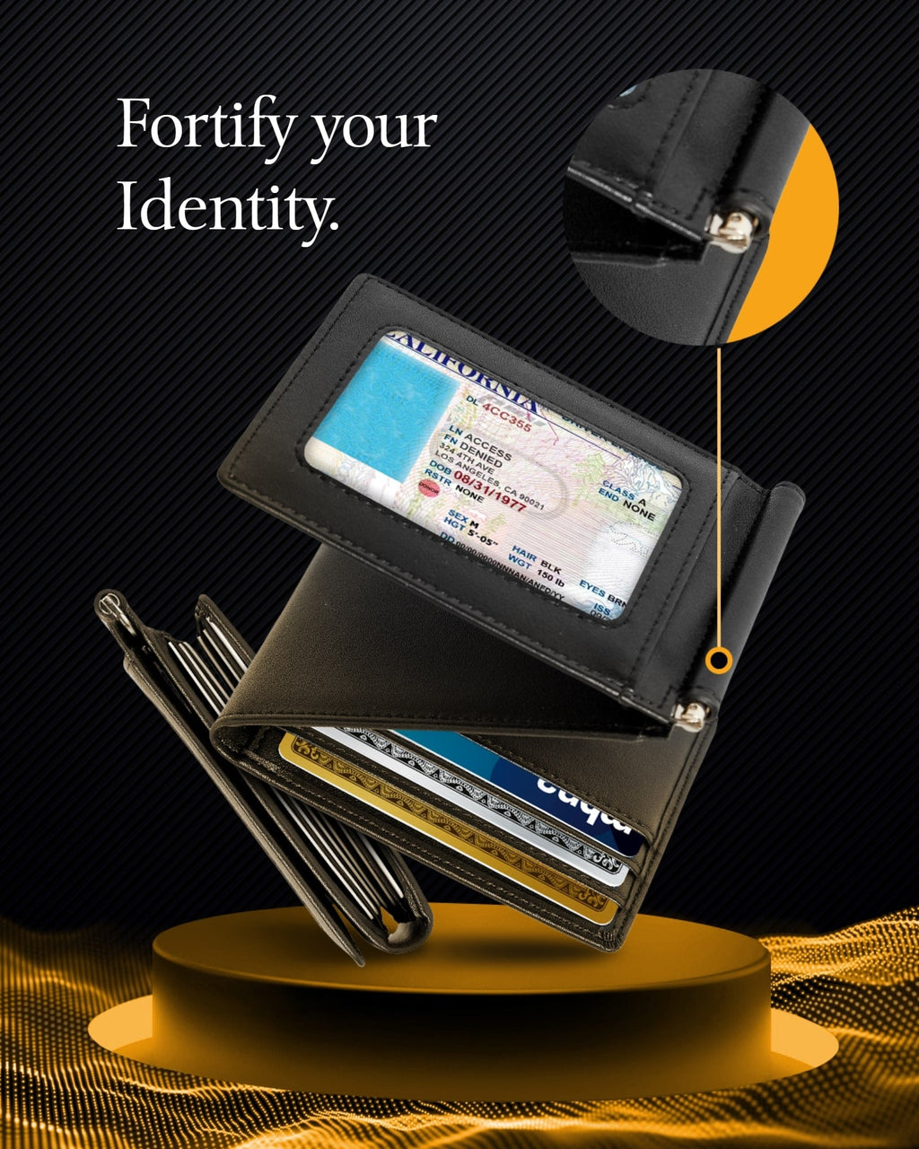 Trifold Wallet With Removable Money Clip - P's One-Stop Shop 