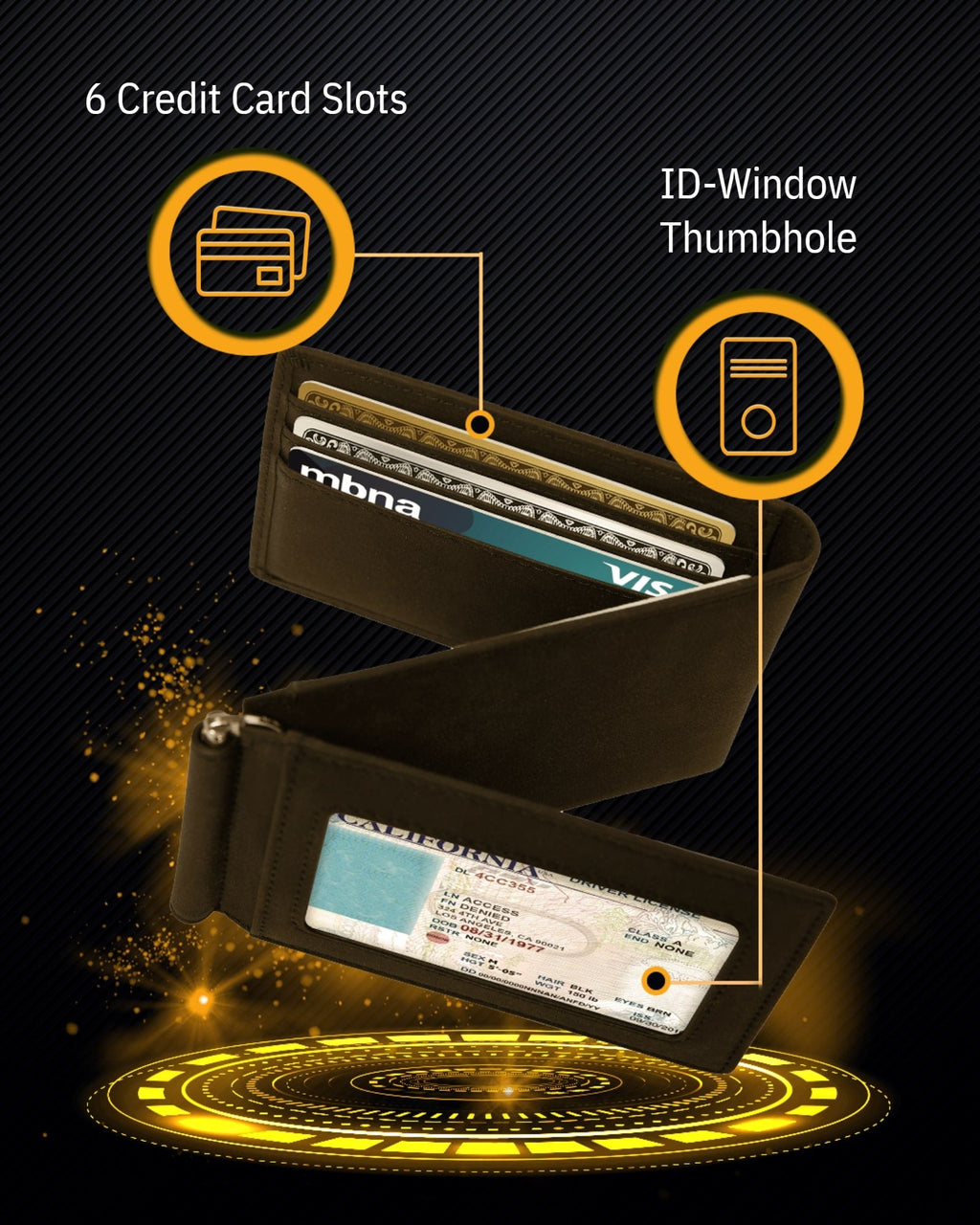 Trifold Wallet With Removable Money Clip - P's One-Stop Shop 