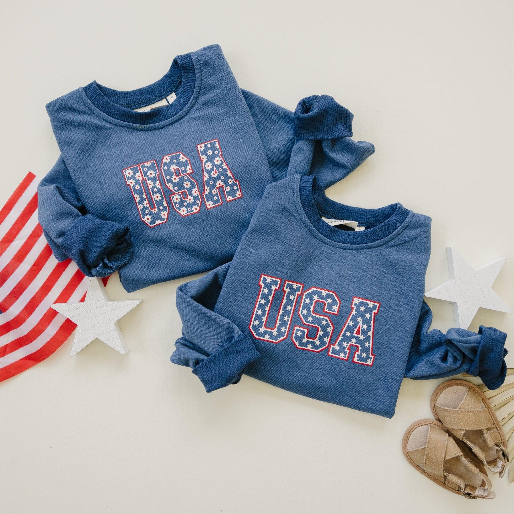 USA Daisy Crewneck Sweatshirt - P's One-Stop Shop 