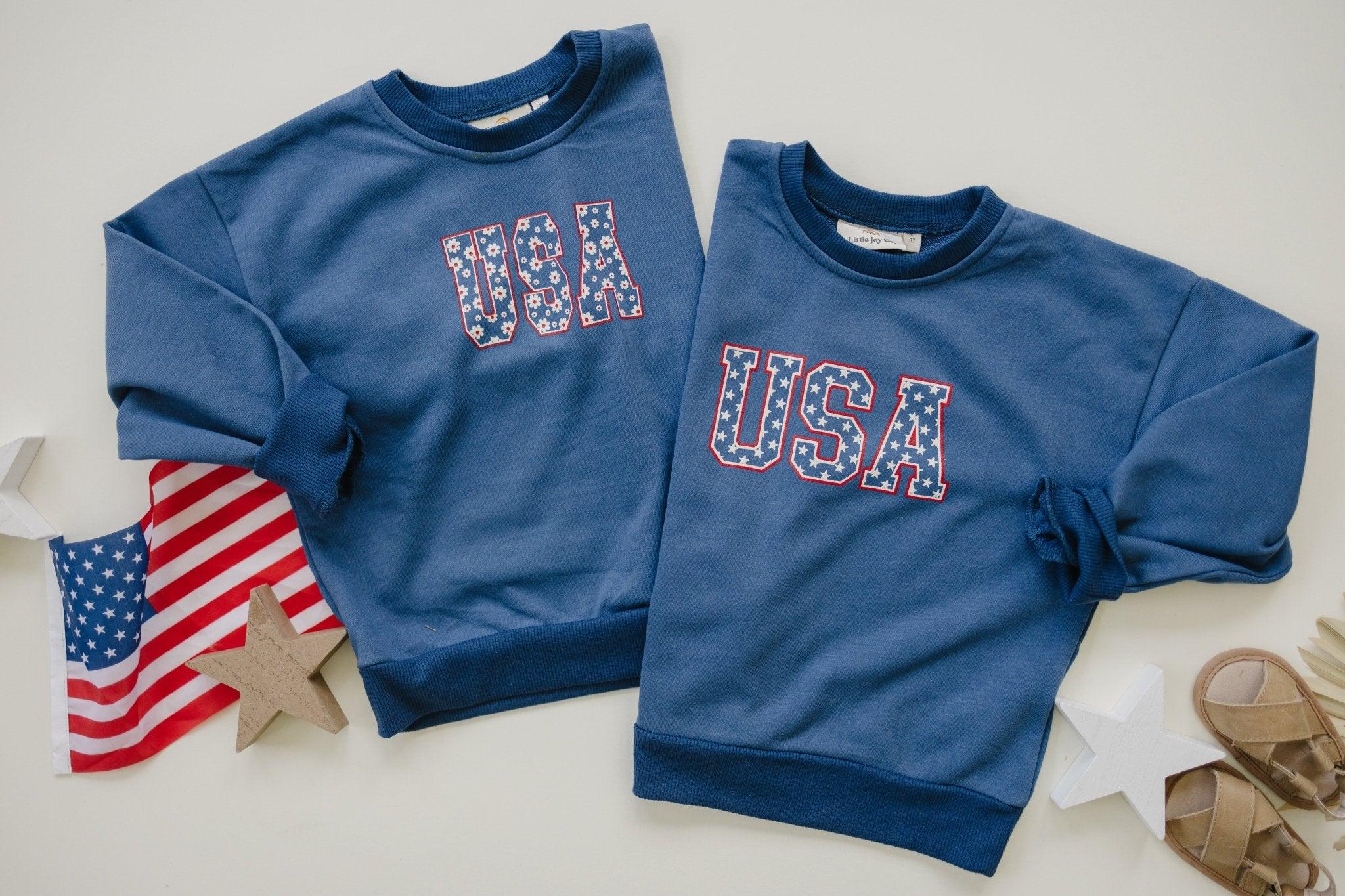 USA Daisy Crewneck Sweatshirt - P's One-Stop Shop 