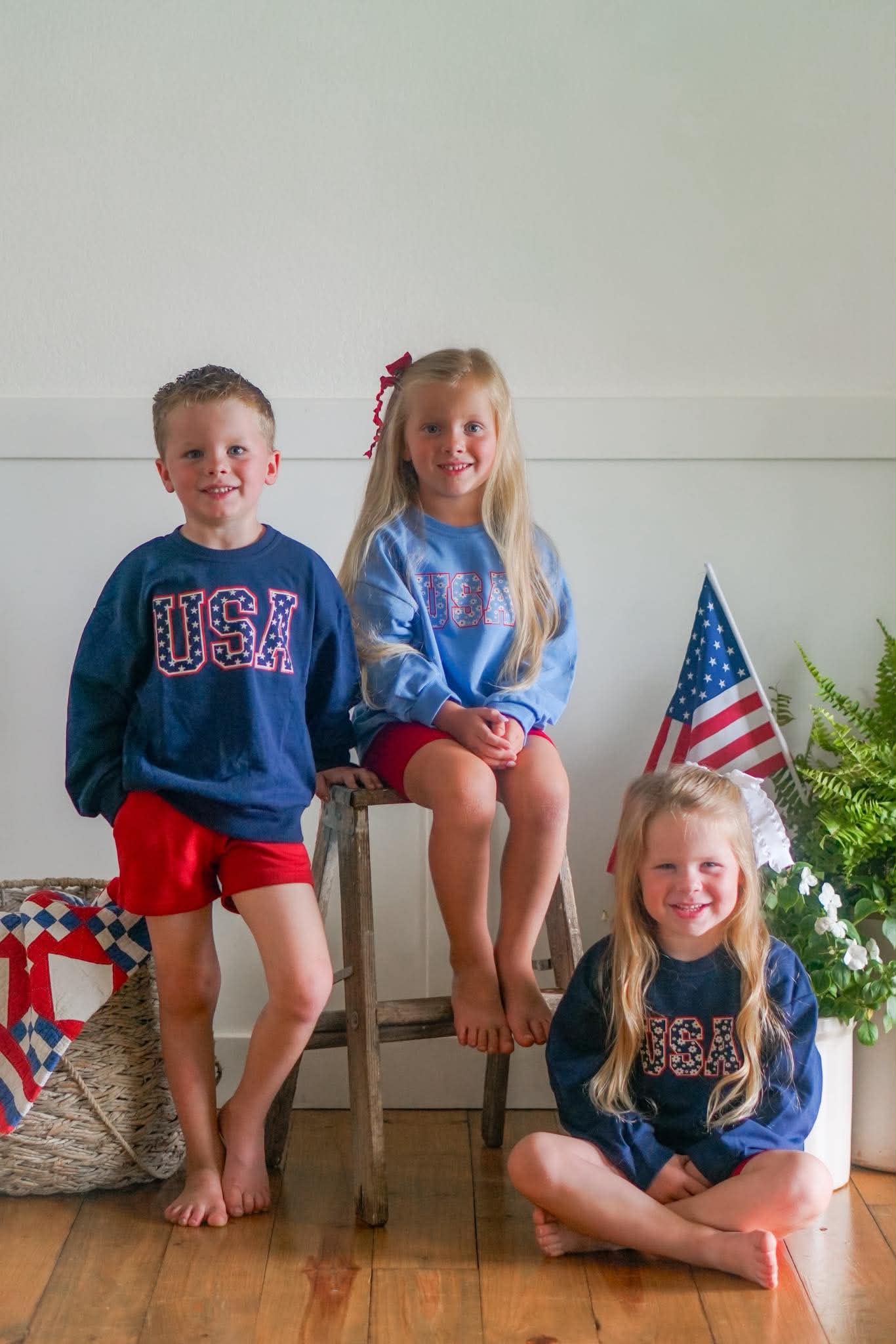 USA Daisy Crewneck Sweatshirt - more colors - P's One-Stop Shop 