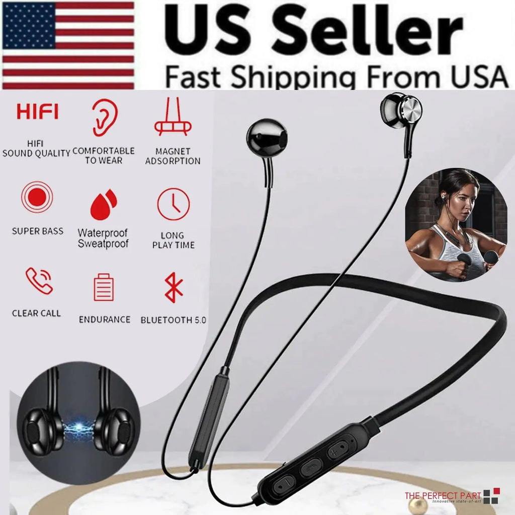 Waterproof Bluetooth 5.0 Earbuds Stereo Sport Wireless Headphones in Ear Headset - P's One-Stop Shop 