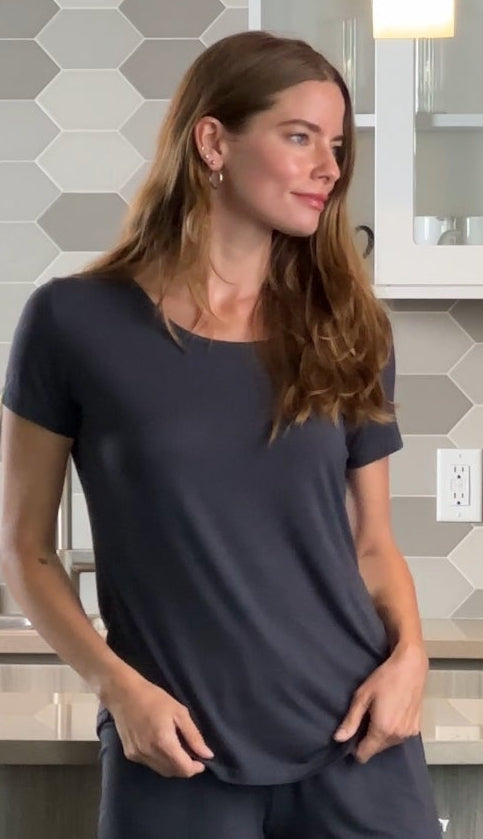 Women’s Bamboo Lounge Short Sleeve T-Shirt - P's One-Stop Shop 