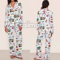 Women's Christmas Pajama Set - Elegant Long Sleeve Top & Pants, Comfortable Home Wear for Fall Winter & Holiday Gift - P's One-Stop Shop 