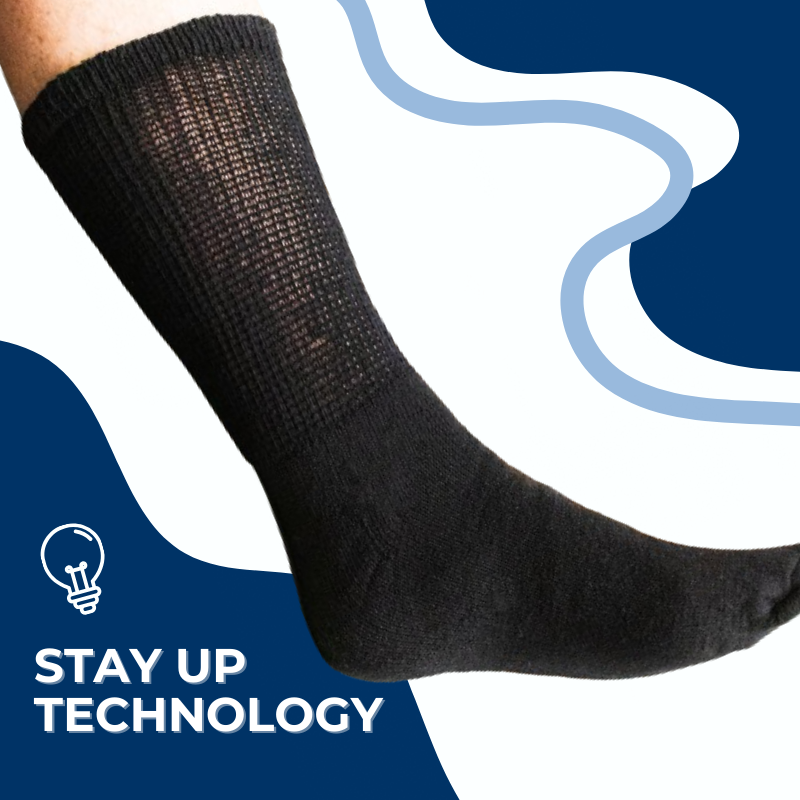 Women's Cotton Diabetic Crew Socks (Assorted) - P's One-Stop Shop 