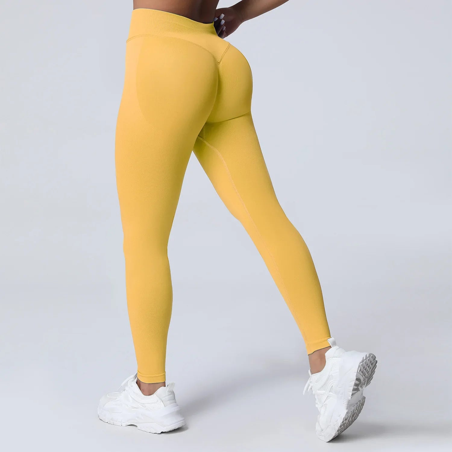 Women's Low Waist Scrunch Bum Yoga Tights - P's One-Stop Shop 