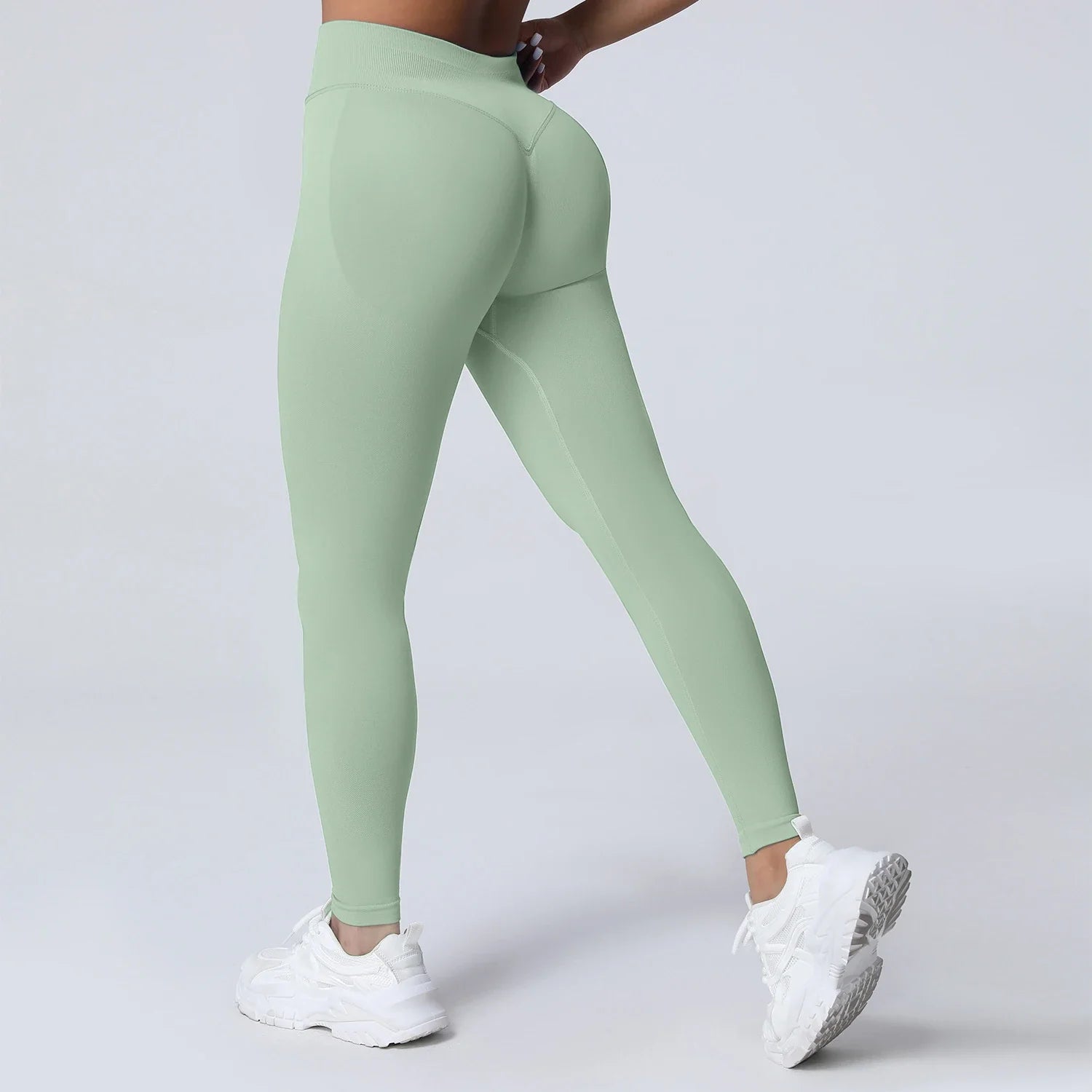 Women's Low Waist Scrunch Bum Yoga Tights - P's One-Stop Shop 