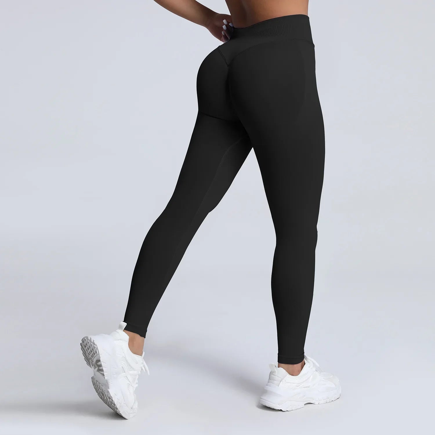 Women's Low Waist Scrunch Bum Yoga Tights - P's One-Stop Shop 