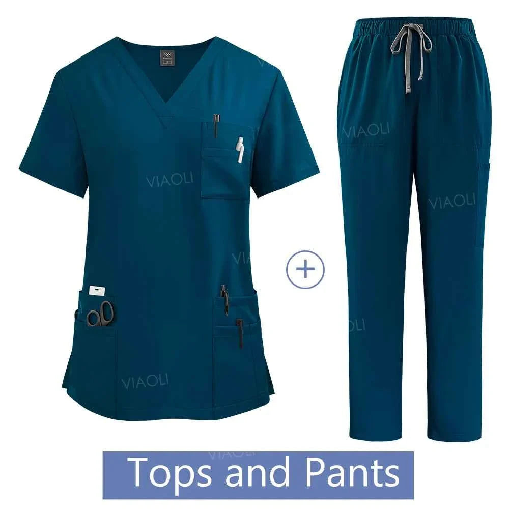 Women's Medical Scrub Uniform Set - P's One-Stop Shop 