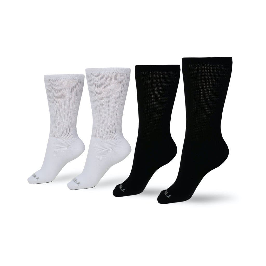 Women's Ultra-Soft Upper Calf Diabetic Socks (4 Pair) - P's One-Stop Shop 