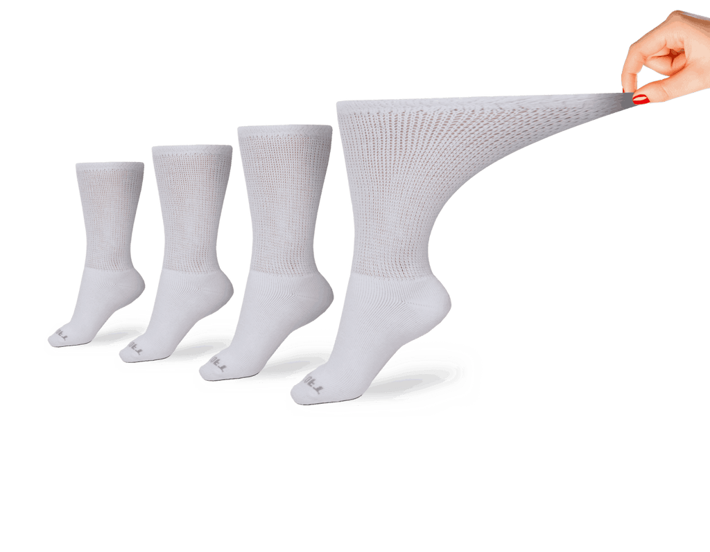 Women's Ultra-Soft Upper Calf Diabetic Socks (4 Pair) - P's One-Stop Shop 