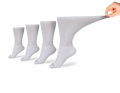 Women's Ultra-Soft Upper Calf Diabetic Socks (4 Pair) - P's One-Stop Shop 
