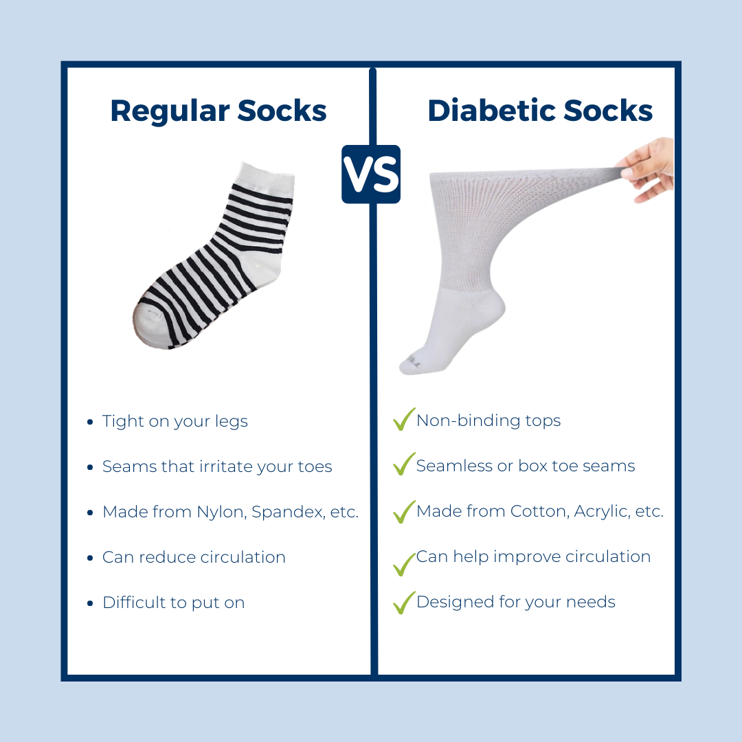 Women's Ultra-Soft Upper Calf Diabetic Socks (4 Pair) - P's One-Stop Shop 