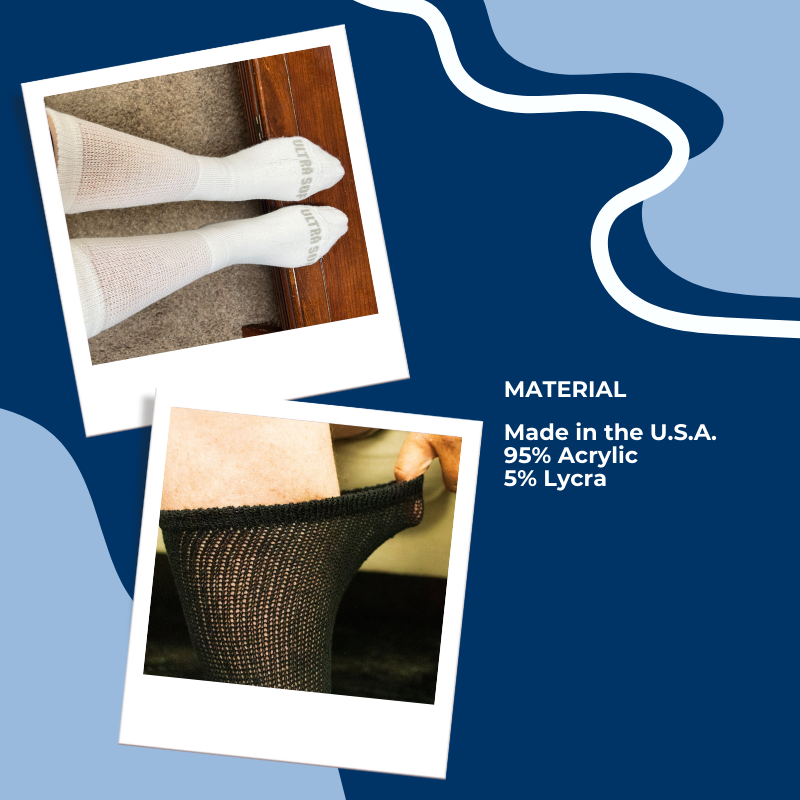 Women's Ultra-Soft Upper Calf Diabetic Socks (4 Pair) - P's One-Stop Shop 