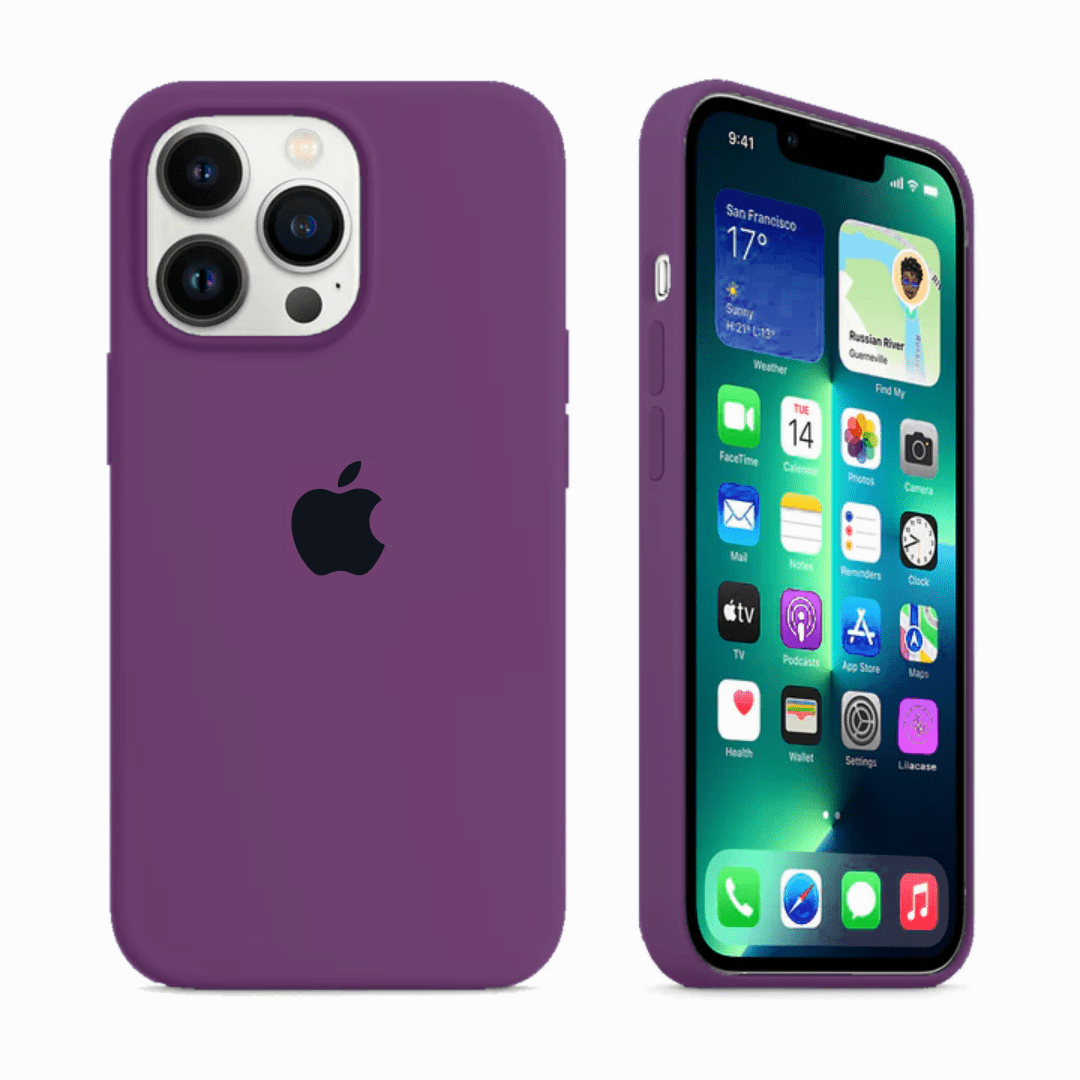 iPhone Silicone Case (Eggplant) - P's One-Stop Shop 