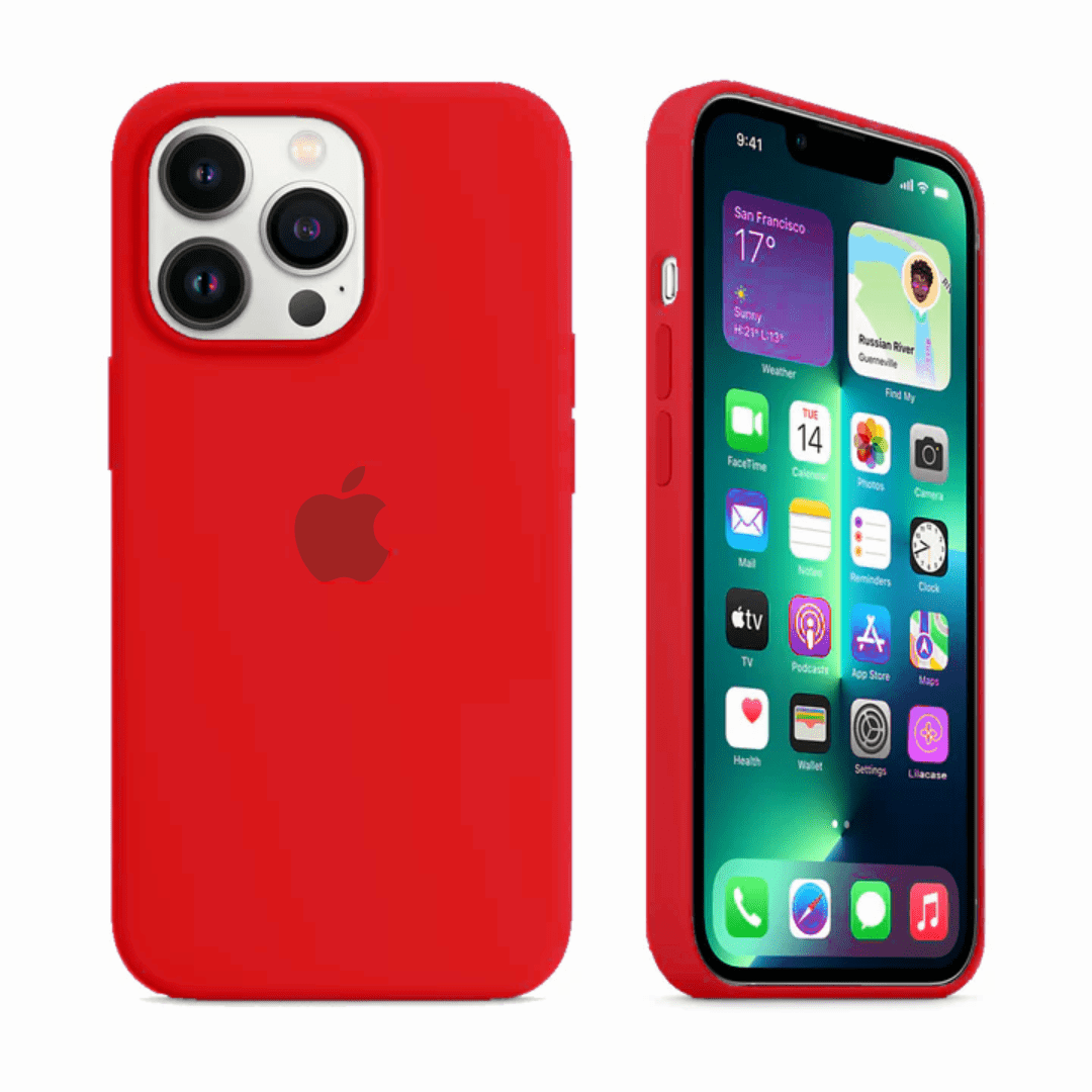 iPhone Silicone Case (Red) - P's One-Stop Shop 