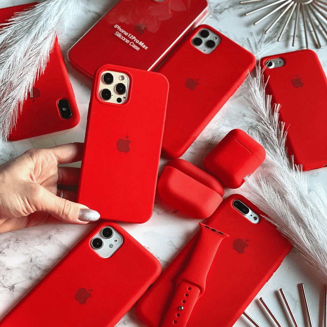 iPhone Silicone Case (Red) - P's One-Stop Shop 