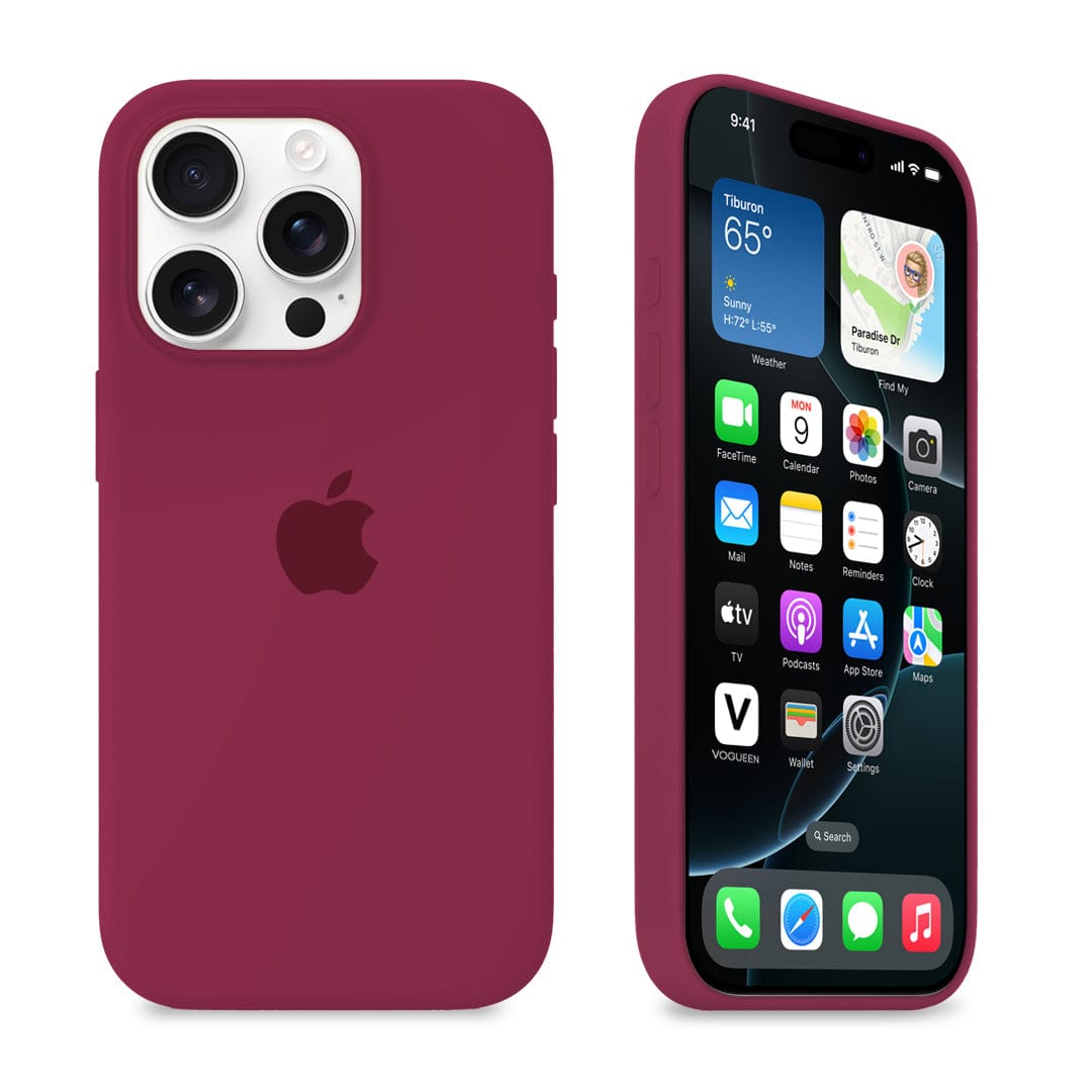 iPhone Silicone Case (Rose Red) - P's One-Stop Shop 