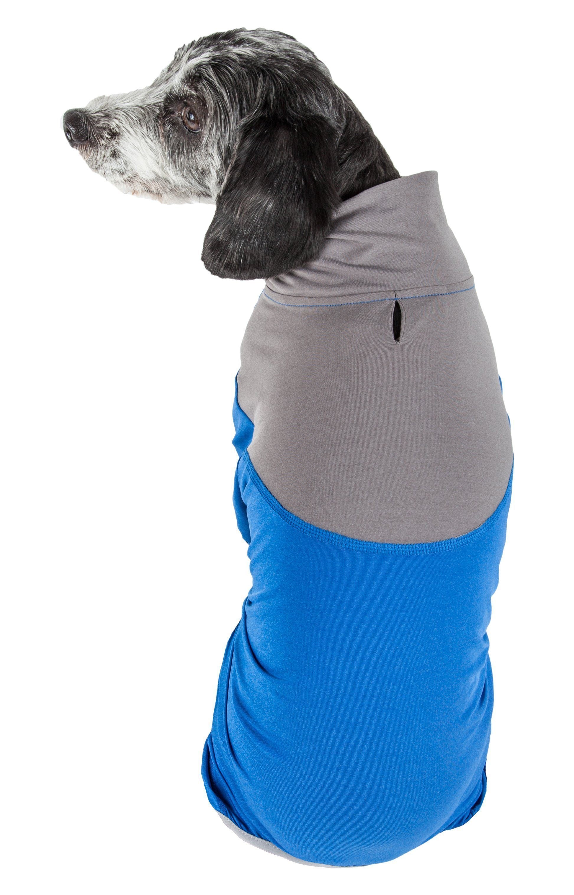 Pet Life ®  Active 'Embarker' 4-Way Stretch Fitness Yoga Full Body Dog Tracksuit - P's One-Stop Shop 