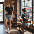"Daughter of the King" Women's Christian T-Shirt - Inspirational Faith-Based Graphic Tee, Premium 100% Cotton Religious Gift for Her, Minimalist Scripture-Inspired Crown Top, Empowering Grace-Filled Apparel, Soft Lived-In Christian Streetwear - P's One-Stop Shop 