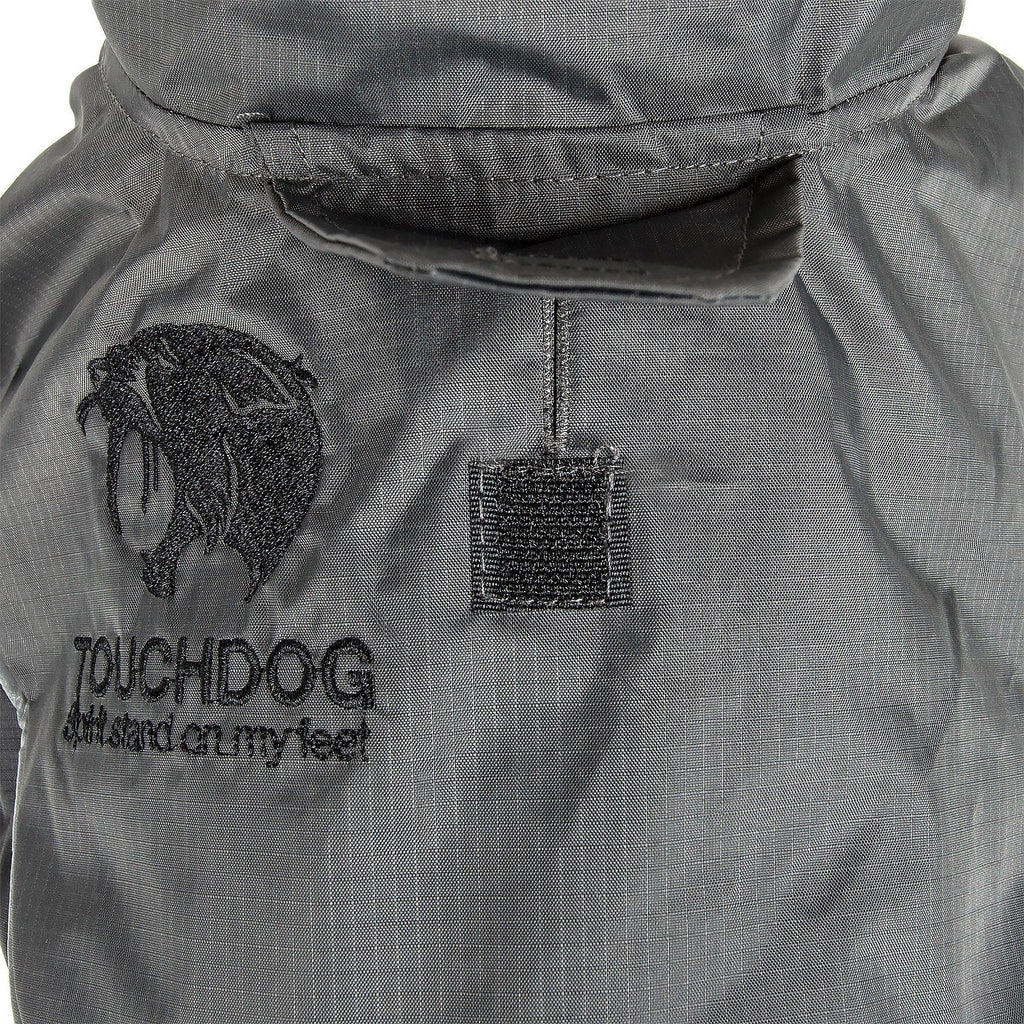 Veste imperméable pour chien Touchdog ® Lightening-Shield 2 en 1 à double couche amovible