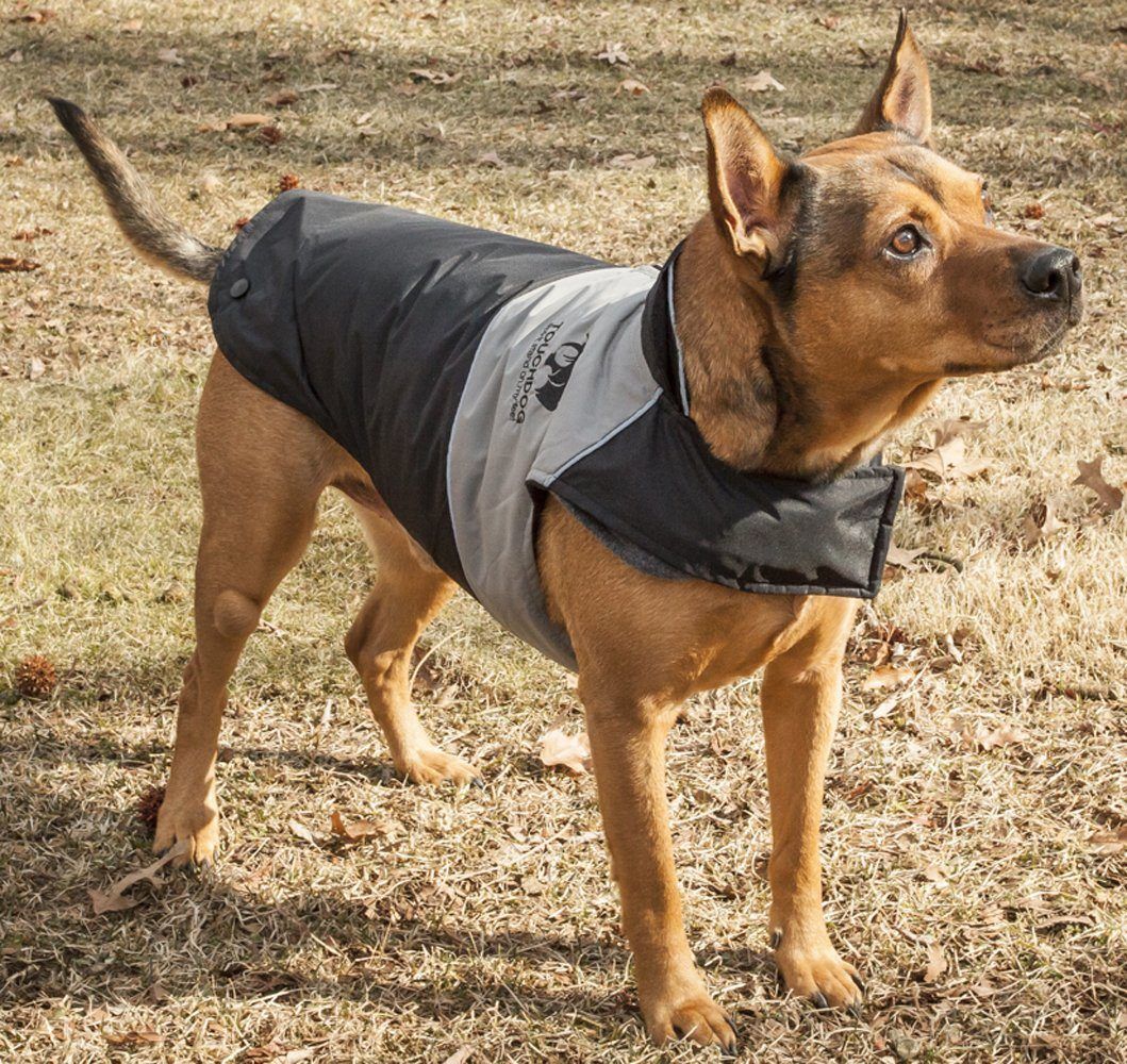 Veste imperméable pour chien Touchdog ® Lightening-Shield 2 en 1 à double couche amovible